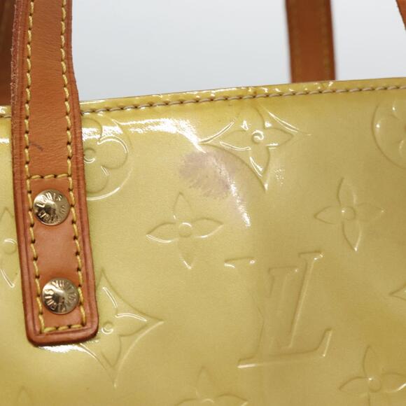 LOUIS VUITTON Monogram Vernis Reade MM Hand Bag Beige M91141 - Picture 4 of 13